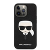 Karl Lagerfeld Saffiano Ikonik Karl`s Head - Etui iPhone 13 Pro (czarny)